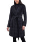 Фото #1 товара Women's Doubled-Faced Wool Blend Wrap Coat