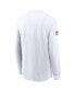 Men's White Kansas City Chiefs Sideline Performance Long Sleeve T-Shirt Белый, XL - фото #3