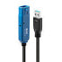 Фото #6 товара Lindy 15m USB 3.0 Active Extension Cable - 15 m - USB A - USB A - USB 3.2 Gen 1 (3.1 Gen 1) - 5000 Mbit/s - Black