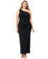 ფოტო #2 პროდუქტის Plus Size One-Shoulder Long Ruffle Dress