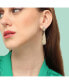 Фото #3 товара Women's White Corroded Drop Earrings