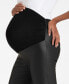 Фото #3 товара Women's Matt Coated Maternity Leggings