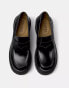 Camper – Loafer aus Leder in Schwarz mit dicker Sohle