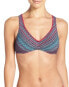 Фото #1 товара Lucky Brand 262254 Women's Strappy Bikini Top Swimwear Multi Size Medium