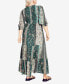 Фото #2 товара Plus Size Cheree Shirred Tiered Maxi Dress