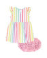 Фото #7 товара Baby Girls Baby Smocked Flutter Strap Dress