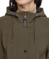 Фото #4 товара Women's Drawstring-Hood Snap-Front Anorak Raincoat