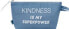 Kosmetiktasche blau "kindness is my superpower", 1 St