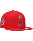 Фото #1 товара Men's Red Los Angeles Angels 9/11 Memorial Side Patch 59FIFTY Fitted Hat