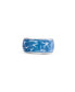 ფოტო #1 პროდუქტის Ocean Waves Design Sterling Silver, Blue Green Enamel Band Men Ring