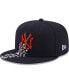 Фото #1 товара Men's Navy New York Yankees Meteor 59FIFTY Fitted Hat