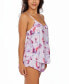 ფოტო #3 პროდუქტის Women's 2Pc. Soft Floral Tank and Short Pajama Set