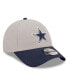 Men's Gray and Navy Dallas Cowboys The League 2Tone 9FORTY Adjustable Hat