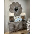 Wall mirror Romimex Black Wood Flower 122 x 122 x 7 cm