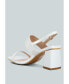 ფოტო #3 პროდუქტის Women's Kirk Elasticated Gussets Block Heel Sandals