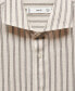 Men's Regular-Fit Striped Linen Shirt