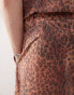 Reclaimed Vintage unisex leopard print short Разноцветный, XS - EU 34 - фото #4