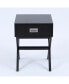 X-Leg Accent End Table With Storage