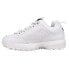 Фото #3 товара Fila Disruptor Ii Premium Lace Up Womens White Sneakers Casual Shoes 5FM00002-1