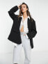 Only oversized dropped shoulder blazer in black