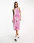 Vero Moda paisley cami midi dress in pink