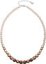 Necklace with pearls 32,005.3 brown