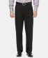 Фото #1 товара Haggar Men Premium No Iron Khaki Pleated Pant Classic Fit Black 34Wx32L