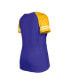 ფოტო #2 პროდუქტის Women's Purple Minnesota Vikings Raglan Lace-Up T-shirt