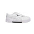 Фото #1 товара Puma Carina Leather Lace Up Toddler Boys White Sneakers Casual Shoes 373604-11