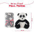 Фото #2 товара PERLETTI Panda Bear Teddy And Blanket