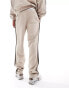 Фото #4 товара ASOS DESIGN wide leg joggers with taping detail in beige