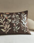 Floral print cushion cover