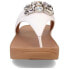FITFLOP Lulu Jewel-Deluxe Leather Toe-Post Slides