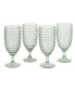 Фото #1 товара Chauncey Hobnail Handmade Glass Goblet, Set of 4