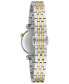 ფოტო #3 პროდუქტის Women's Classic Regatta Diamond-Accent Two-Tone Stainless Steel Bracelet Watch 24mm