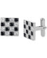 Фото #2 товара Запонки Blackjack CZ Square Stainless Steel