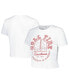 Women's White Alabama Crimson Tide Local Crop T-shirt
