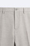 Фото #8 товара Костюмные брюки из рельефной ткани ZARA