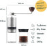 Фото #42 товара Silberthal Manual Coffee Grinder, Adjustable Grinding Level, Stainless Steel and Glass Hand Grinder