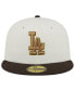 Men's White, Brown Los Angeles Dodgers 50th Team Anniversary 59FIFTY Fitted Hat