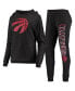 Фото #2 товара Пижама женская Concepts Sport Toronto Raptors черная с брюками