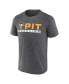 ფოტო #3 პროდუქტის Men's Heather Charcoal Pittsburgh Penguins Playmaker T-shirt