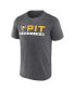 Фото #3 товара Men's Heather Charcoal Pittsburgh Penguins Playmaker T-shirt