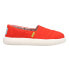 Фото #1 товара TOMS Peanuts X Alpargata Mallow Slip On Womens Red Sneakers Casual Shoes 100192