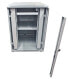 Фото #7 товара ALLNET ALL-SNB81242BDGrau - 42U - Freestanding rack - Gray - Glass,Metal - 4 fan(s) - 800 mm