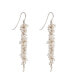 DELICATE SILVER PEARL DROPS EARRINGS