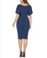 Фото #2 товара Платье с коротким рукавом и V-образным вырезом от 24seven Comfort Apparel