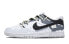 Фото #1 товара 【定制球鞋】 Nike Dunk Low 黑色月光 经典黑白 复古解构 防滑耐磨 泼墨 简约 低帮 板鞋 男款 黑白灰 / Кроссовки Nike Dunk Low DV0831-101