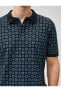 Фото #44 товара Футболка Koton Geometric Print Slim Fit Short Sleeve