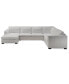 Фото #6 товара Arond 144" 3-Pc. Leather Sectional with Chaise, Created for Macy's